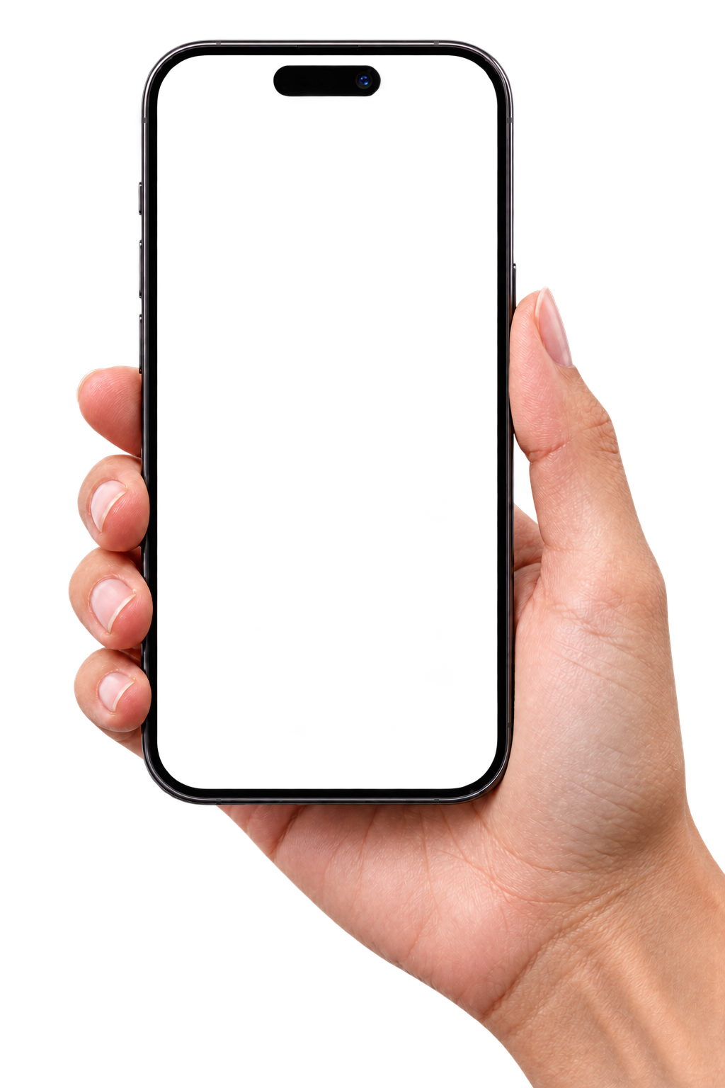 A hand holding a phone running DoubleDeck.